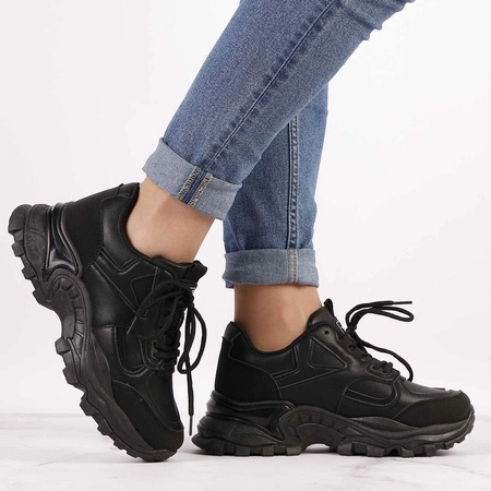 Czarne sneakersy damskie HIT 2023 NEWS