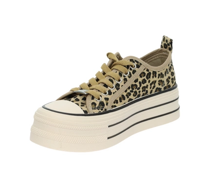 Trampki damskie na platformie panterka lampard NEWS