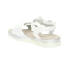 Białe eleganckie sandałki dla dziewczynki na rzepy Misse