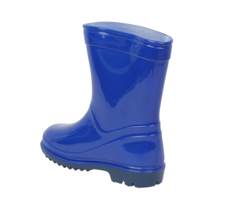 Niebieskie kalosze dziecięce wysokie dla chłopca gumowce