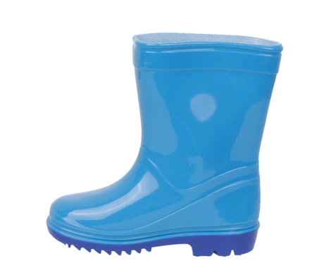 Błękitne kalosze chłopięce gumowce dziecięce wysokie