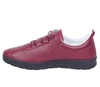 Bordowe skórzane półbuty damskie sportowe komfortowe MODO