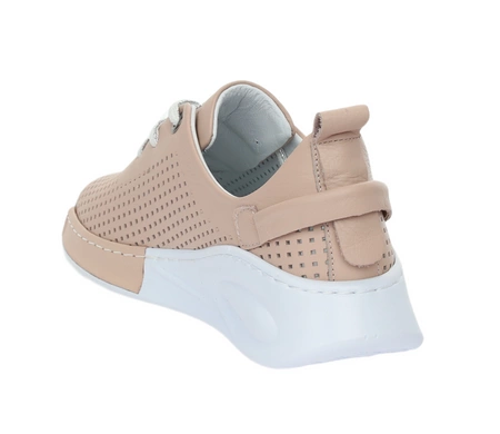 Ażurowe adidasy damskie ze skóry naturalnej eleganckie i komfortowe MODO