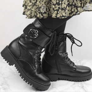 Botki ocieplane damskie motocyklowe czarne Jezzi 22bt35-5083