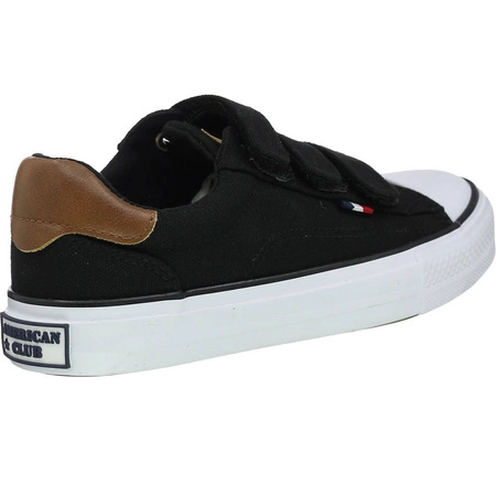 Granatowe trampki dziecięce na rzepy szkolne tenisówki American Club