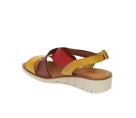 Hiszpańskie sandały damskie kolorowe skóra naturalna El Pimpi