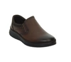 Brązowe półbuty męskie garniturowe kościelne wsuwane UNISOFT
