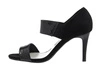 Czarne sandały damskie na szpilce z zakrytą piętą Jezzi