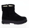 Czarne płaskie botki Emu ocieplane naturalną wełną Polskie Gino Fabiani