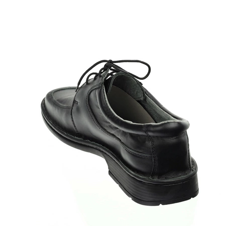 Skórzane buty garniturowe czarne półbuty męskie komfortowe Maximus