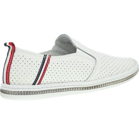 Tenisówki damskie białe mokasyny sportowe American Club