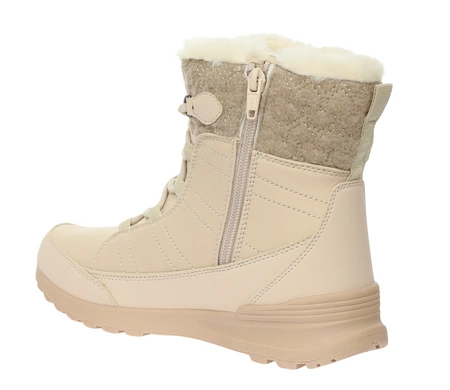 Eleganckie śniegowce damskie z membraną wodoodporną ocieplone futerkiem American Club