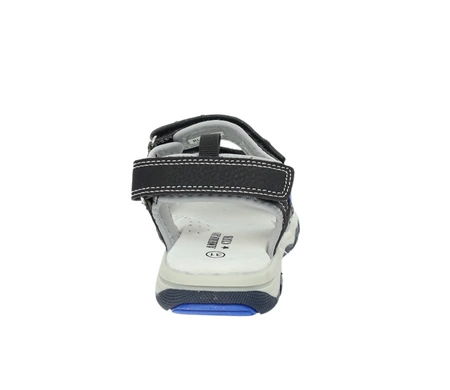 Wytrzymałe sandały chłopięce na rzepy skórzana wkładka American Club