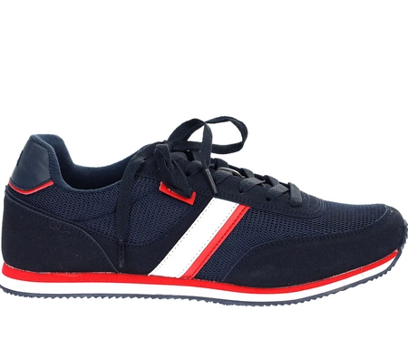 Modne adidasy męskie granatowe American Club