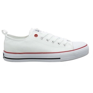 Białe trampki damskie na białej podeszwie American Club