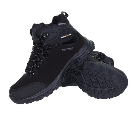 Czarne buty zimowe męskie chłopięce wodoodporne w rozmiarach 37,38,39,40,41 American Club