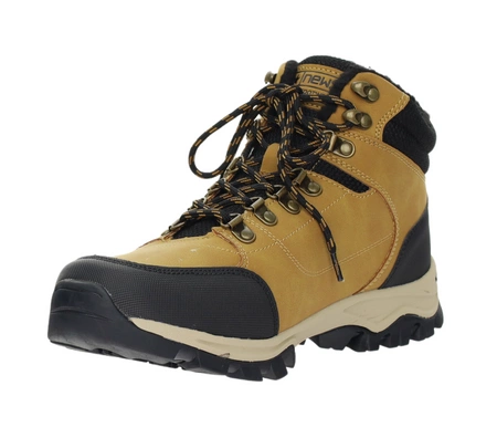 Musztardowe trzewiki męskie buty zimowe trapery NEWS