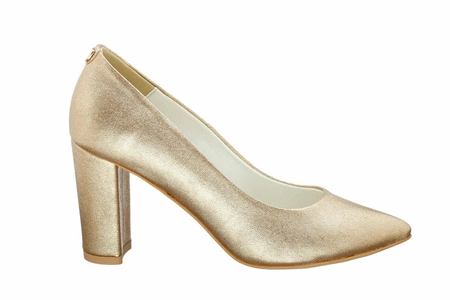 Złote czółenka na słupku Massimo Lucchesi