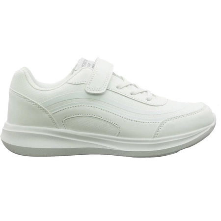 Białe adidasy młodzieżowe na rzep American Club