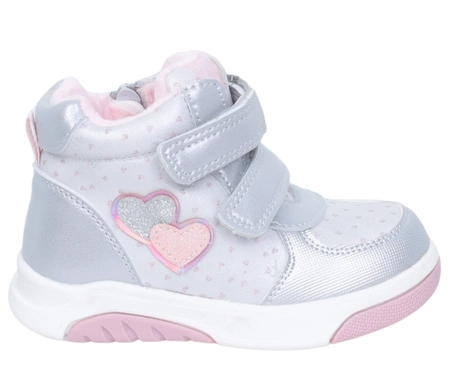 Ciepłe buty zimowe dla dziewczynki botki na rzepy tanie American