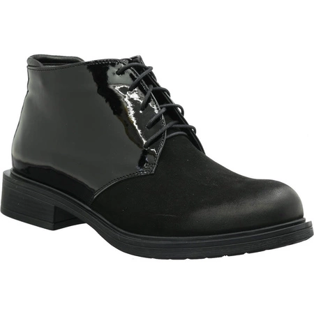 Półbuty czarne skórzane damskie Gino Fabiani