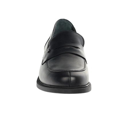 Czarne skórzane lordsy damskie od RYŁKO