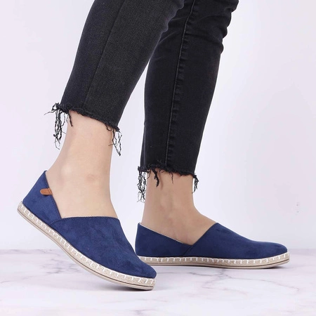 Mokasyny damskie zamszowe espadryle NEWS