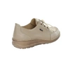 Skórzane półbuty damskie szyte komfortowe beżowe Helios model 408