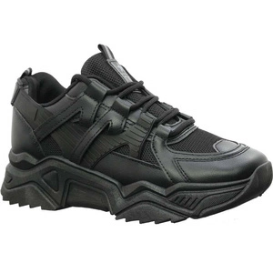 Czarne sneakersy damskie adidasy NEWS