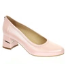  Czółenka damskie skórzane w kolorze perłowo/różowym Gino Fabiani