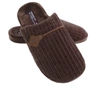 Brązowe klapki męskie papcie po domu zimowe zakryte American