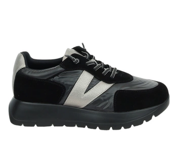 Czarne adidasy damskie na platformie jesienne VINCEZA