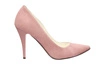 Wysokie szpilki zamszowe pudrowy róż JUMA 