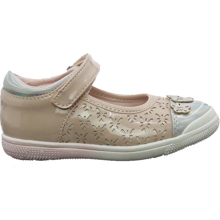 Sandały dziecięce zabudowane pudrowy róż American