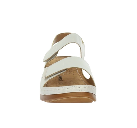 Srebrne eleganckie sandały damskie komfortowe Jezzi