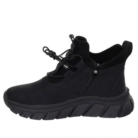 Czarne adidasy damskie na jesień Jezzi