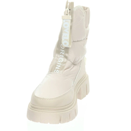 Beżowe modne śniegowce damskie Jezzi