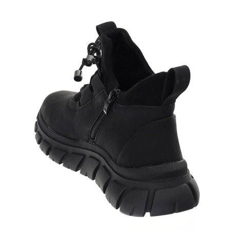 Czarne adidasy damskie na jesień Jezzi