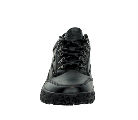 Czarne skórzane adidasy męskie wytrzymałe American Club