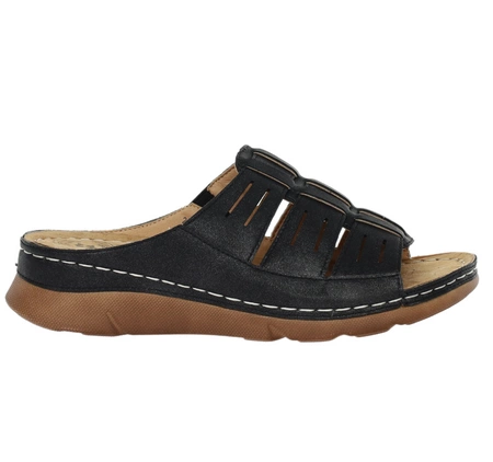 Wygodne damskie klapki zdrowotne szyte Jezzi