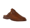 Skórzane brązowe klapki męskie zabudowane kościelne Łukpol