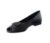 Czarne czółenka damskie płaskie baletki VINCEZA
