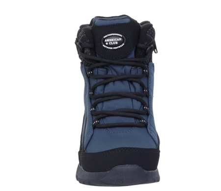Granatowe śniegowce dziecięce porządne wodoodporne American Club