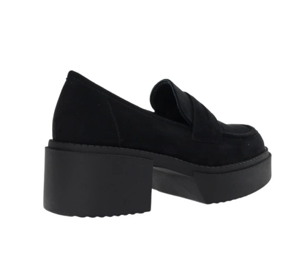 Modne półbuty damskie mokasyny na grubej podeszwie platformie VINCEZA