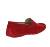 Czerwone zamszowe mokasyny męskie skórzane welurowe nobukowe  American Club