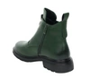 Zielone botki damskie ocieplane na zamek Jezzi