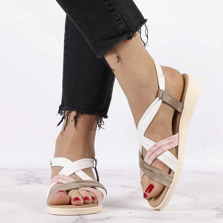 Płaskie sandały damskie skórzane El Pimpi 1001