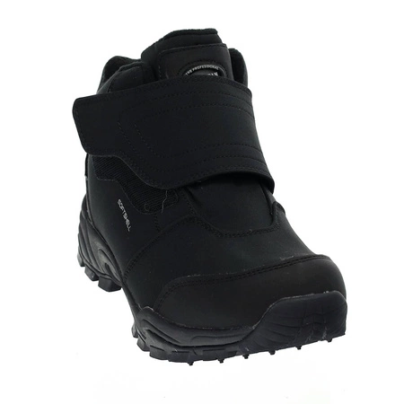 Czarne buty zimowe męskie na rzep wodoodporne American Club