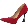 Czerwone czółenka damskie na obcasie kielichowym Massimo Lucchesi