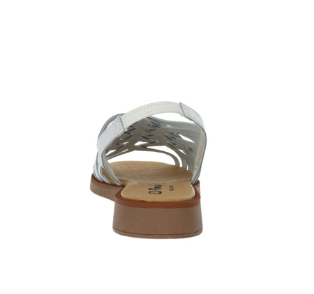 Hiszpańskie białe sandały płaskie plecione El Pimpi - Made in Spain